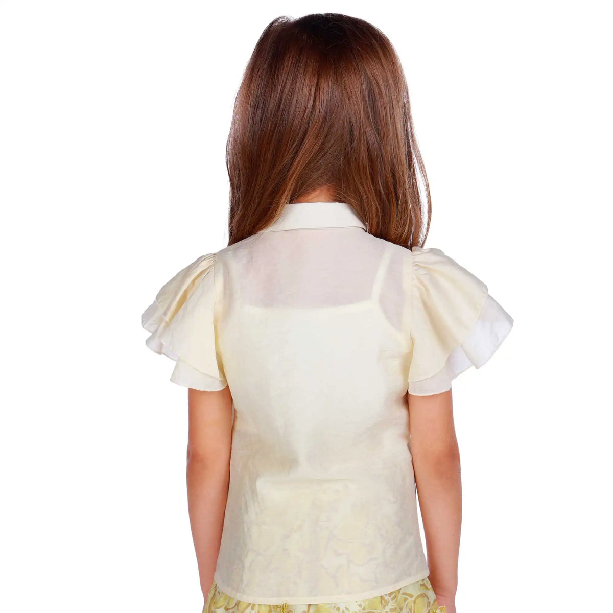 Plain Elegant Shirt For Girls 110 | 4-5Y Light Beige 110 | 4-5Y,42,62,12.5, Image