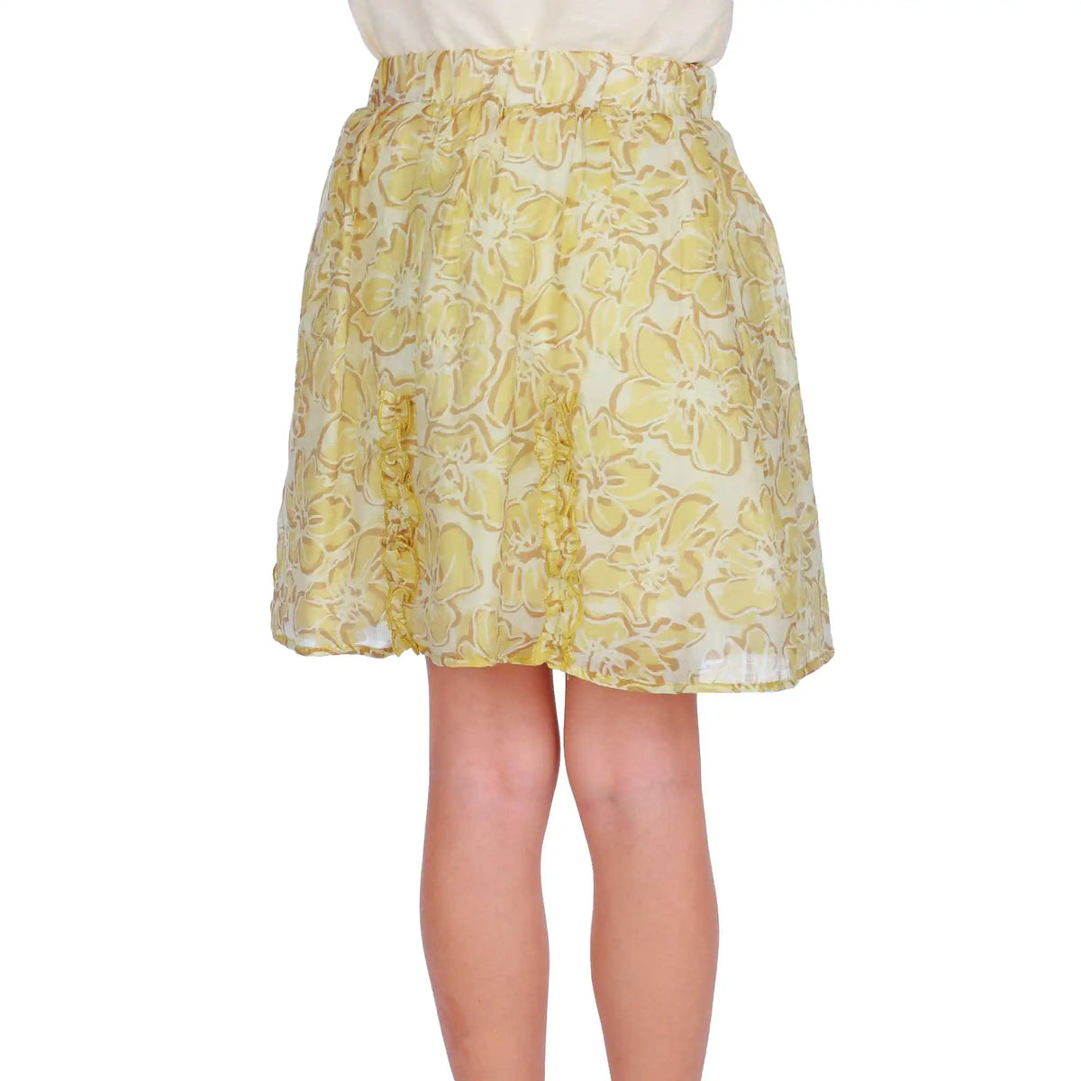 Kalush Elegant Skirt For Girls 110 | 4-5Y Yellow Flower 110 | 4-5Y,35,45,,70 Image