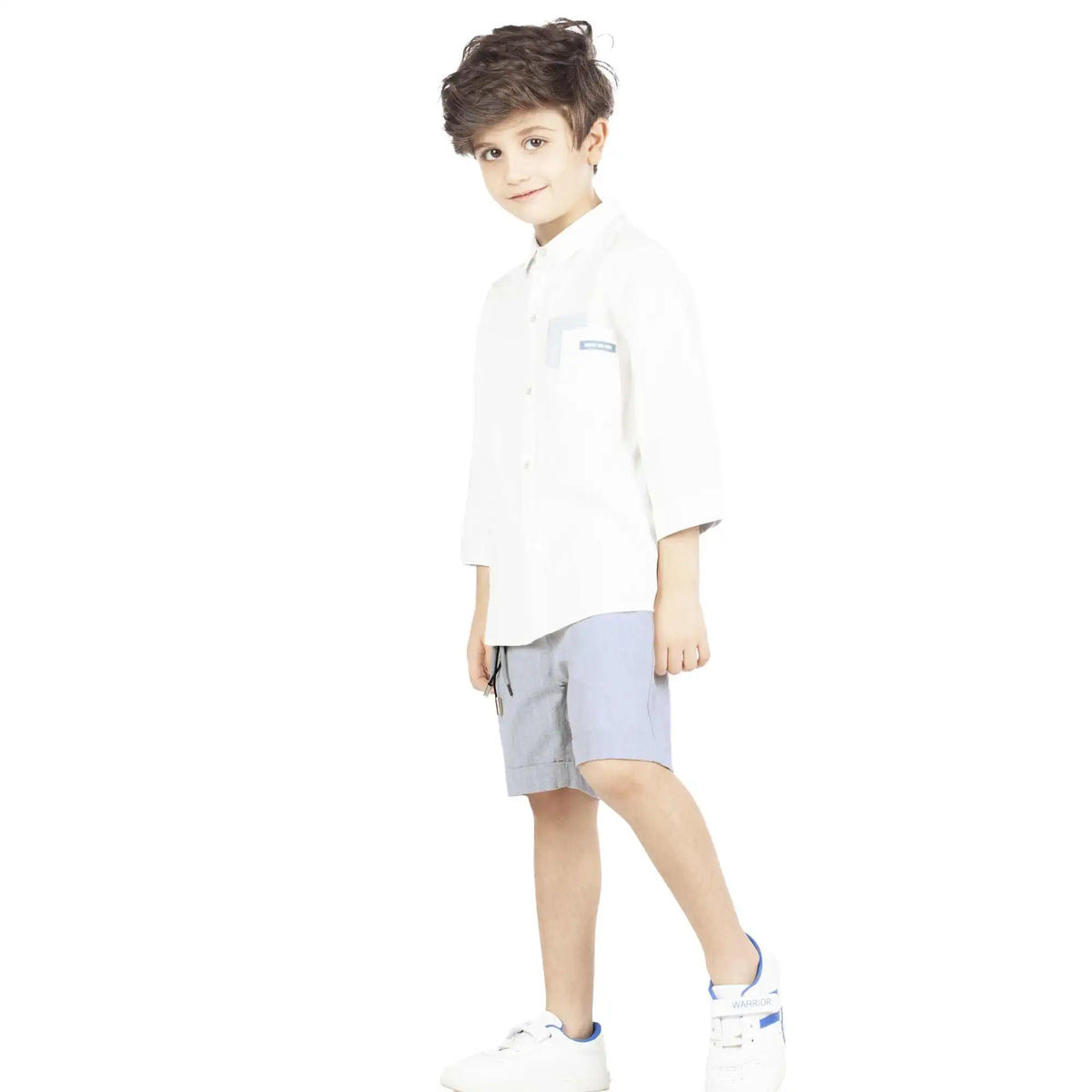 Ordinary Elegant Shorts For Boys 120 | 5-6Y Light Gray 120 | 5-6Y,37,59,46.5,74 Image