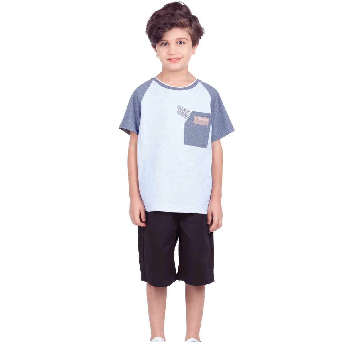 color blocked elegant t shirt for boys image