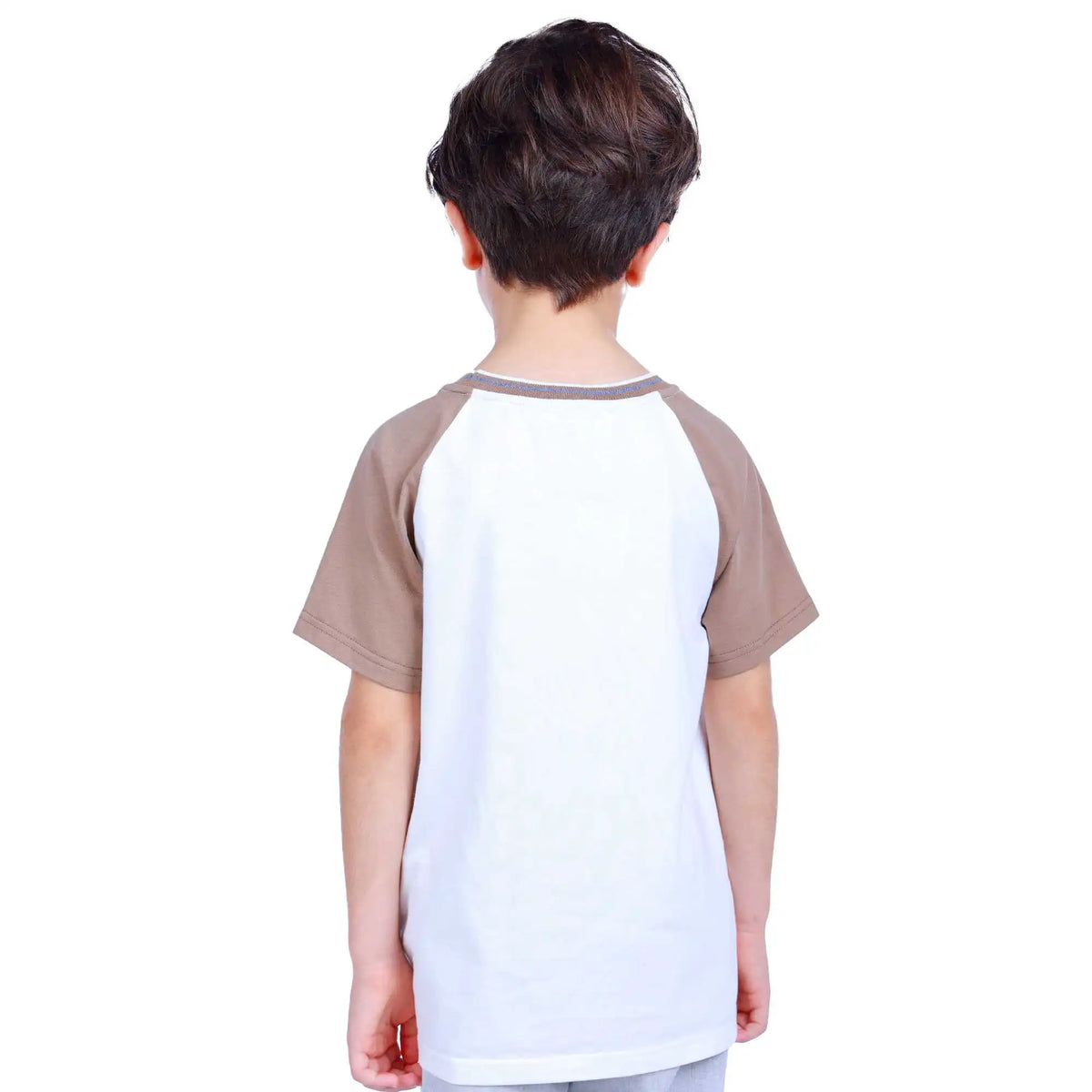 color blocked elegant t shirt for boys image