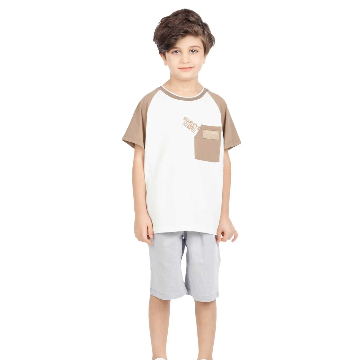 Ordinary Elegant Shorts For Boys 120 | 5-6Y Light Gray 120 | 5-6Y,43,48,49,80 Image