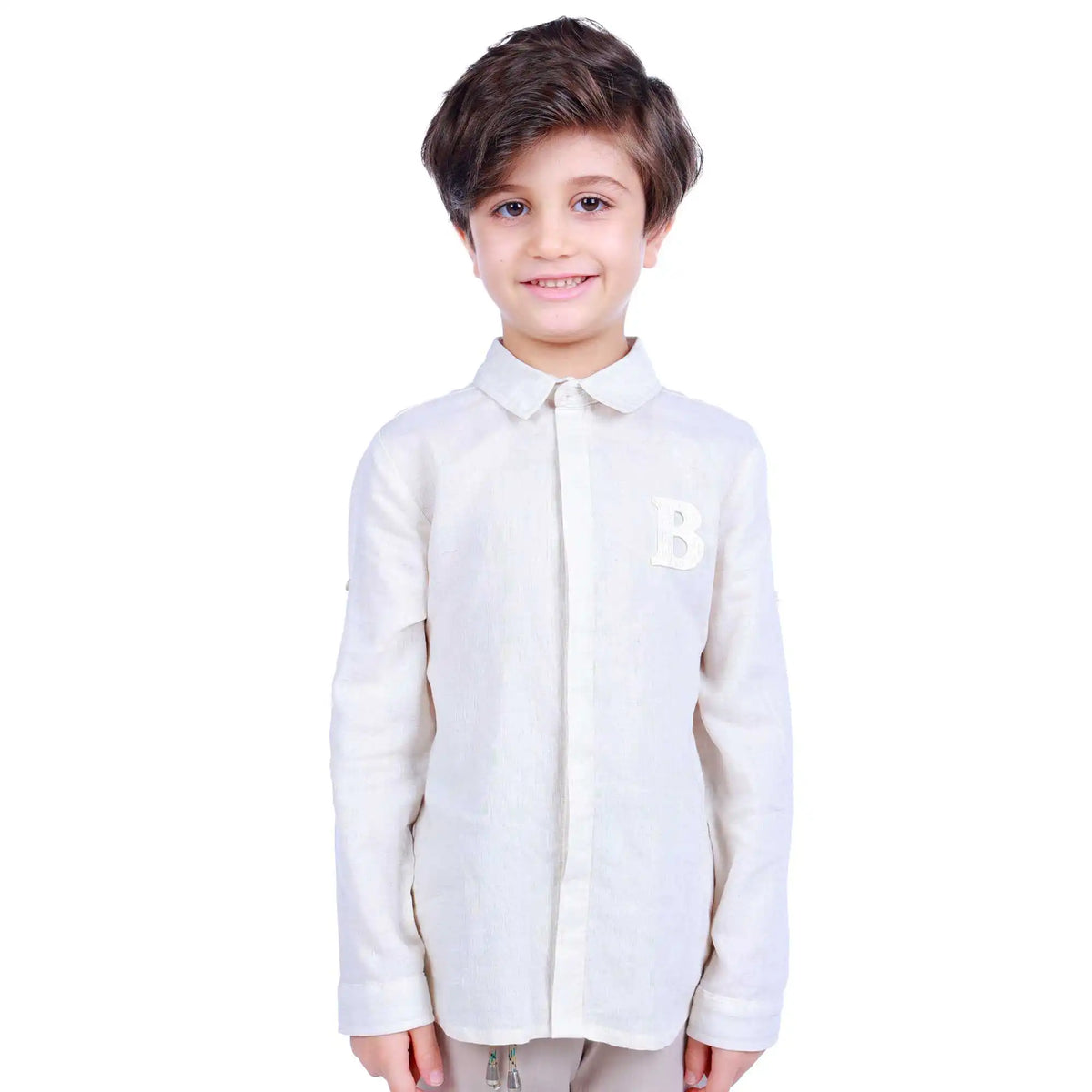 badge elegant shirt for boys image