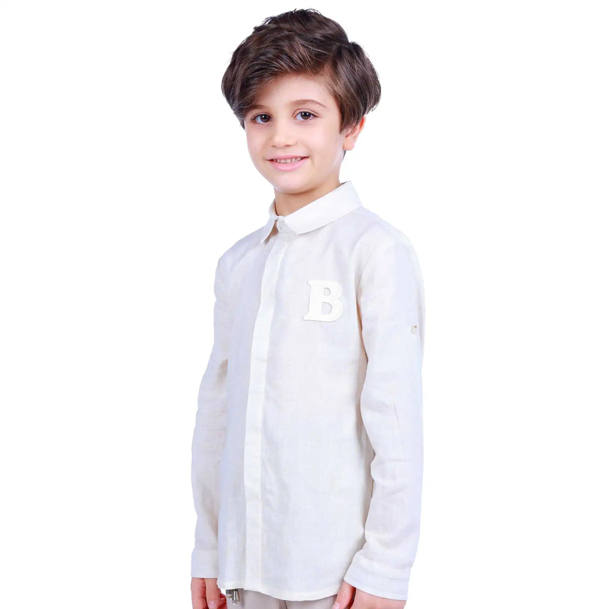 badge elegant shirt for boys image