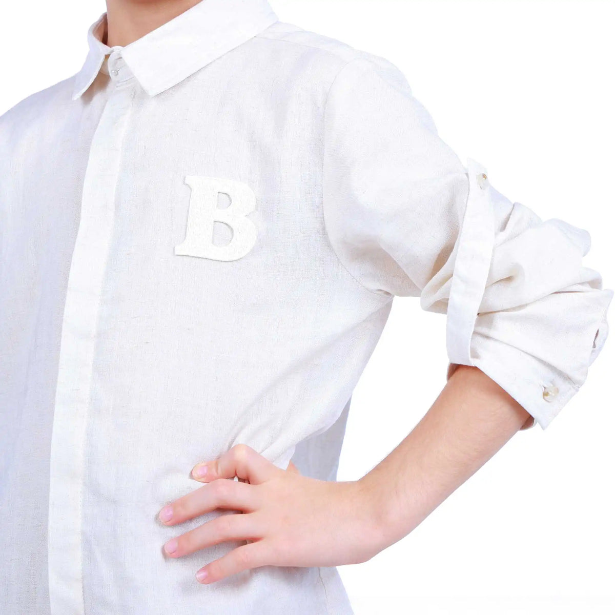 badge elegant shirt for boys image