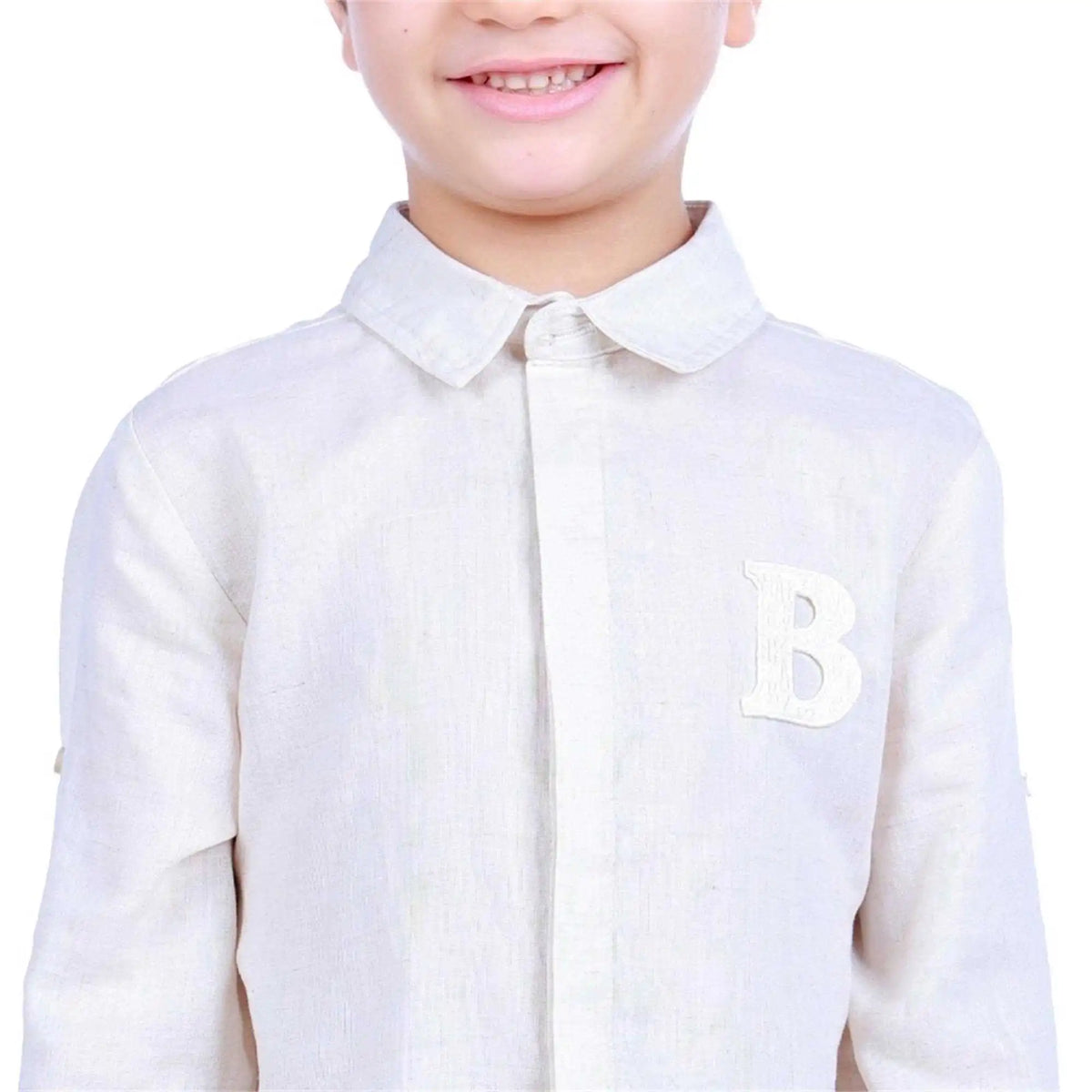 badge elegant shirt for boys image