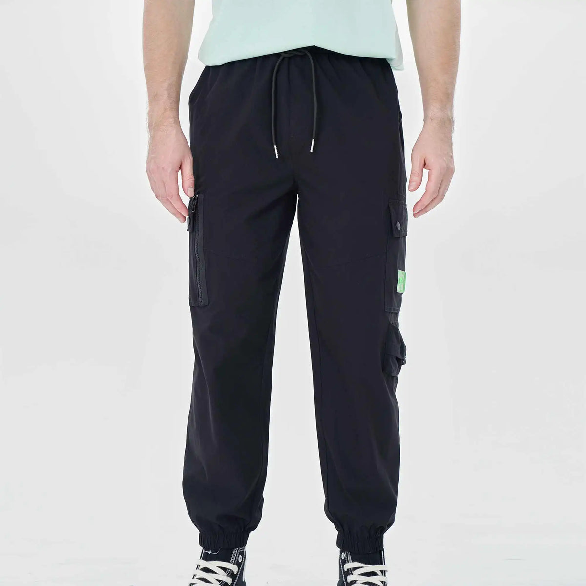 ankle tied casual pants for men image