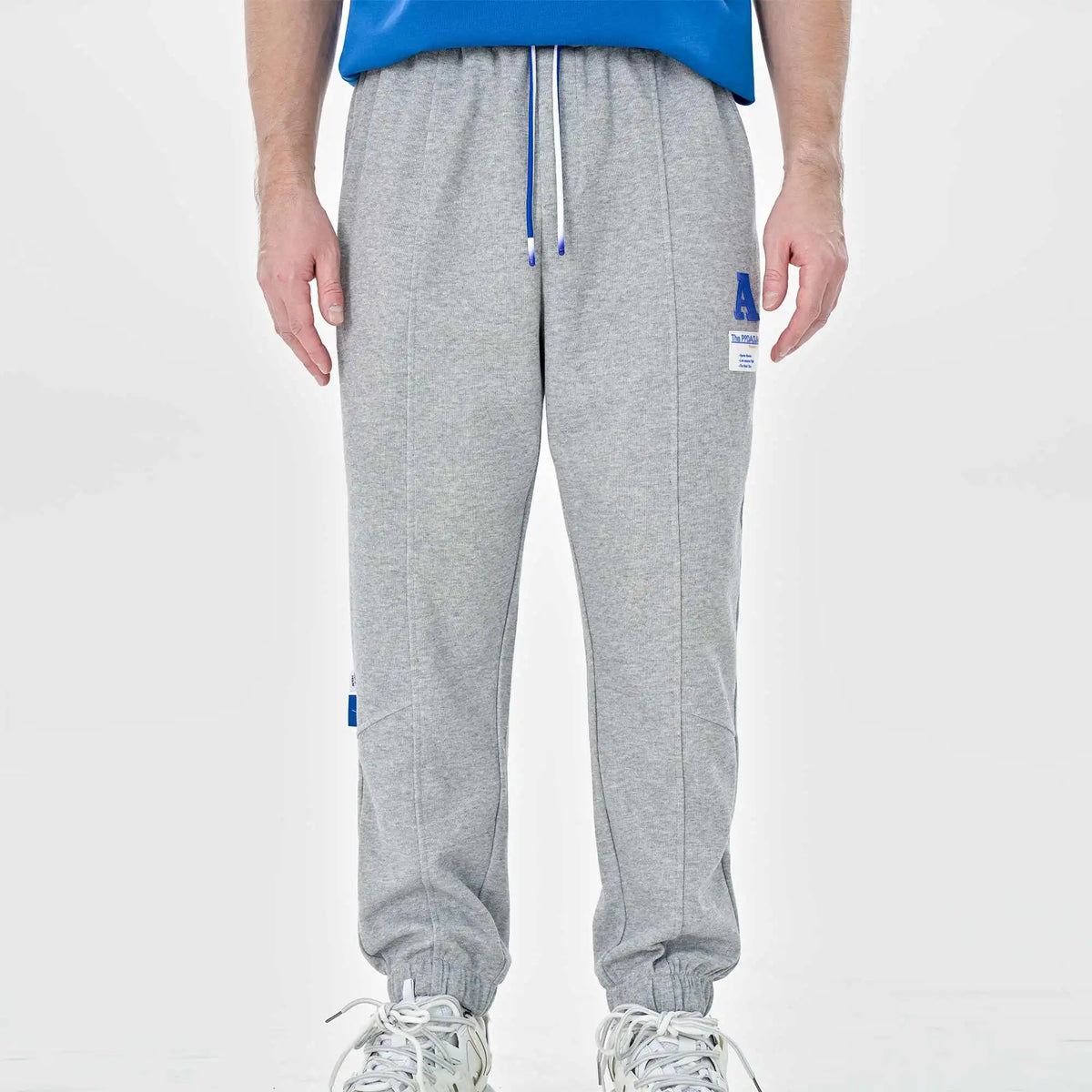 ankle tied casual pants for men image