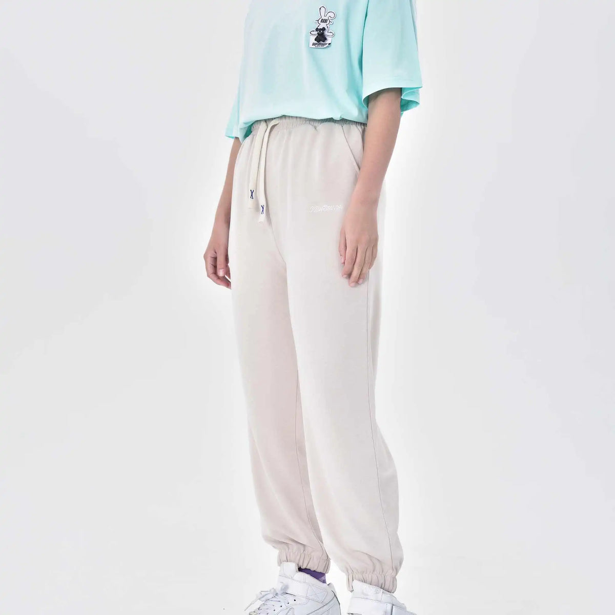 ankle tied casual pants for women image