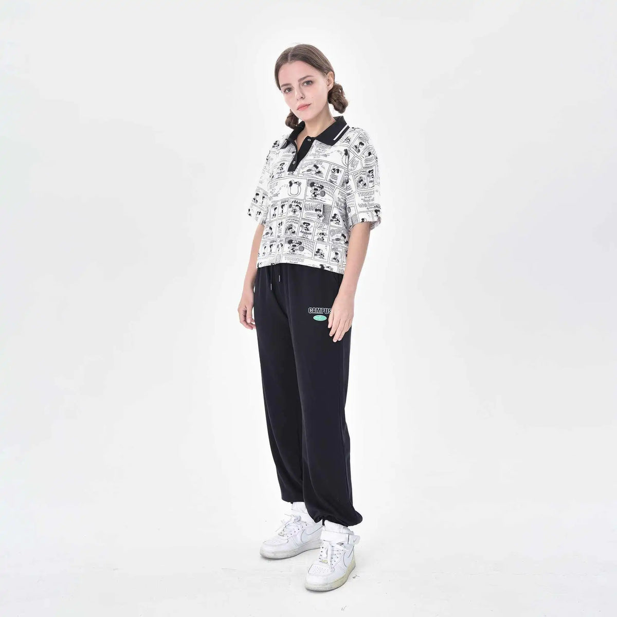 ankle tied casual pants for women image