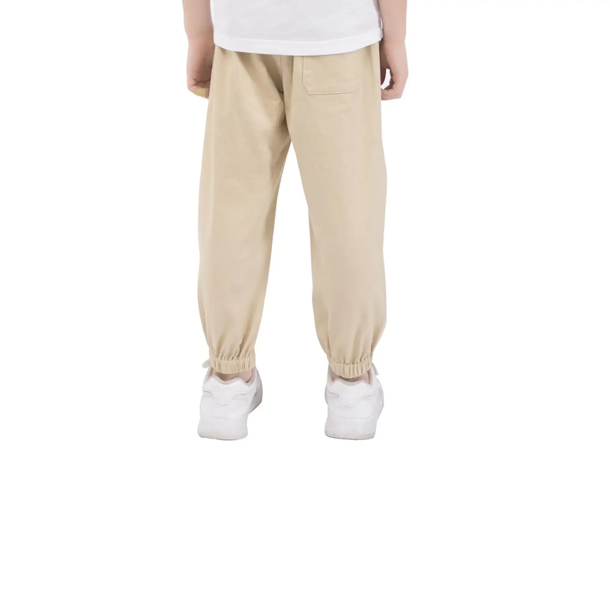 Ankle-tied Casual Pants For Boys 120 | 5-6Y Beige 120 | 5-6Y,69,50,49.7,83 Image