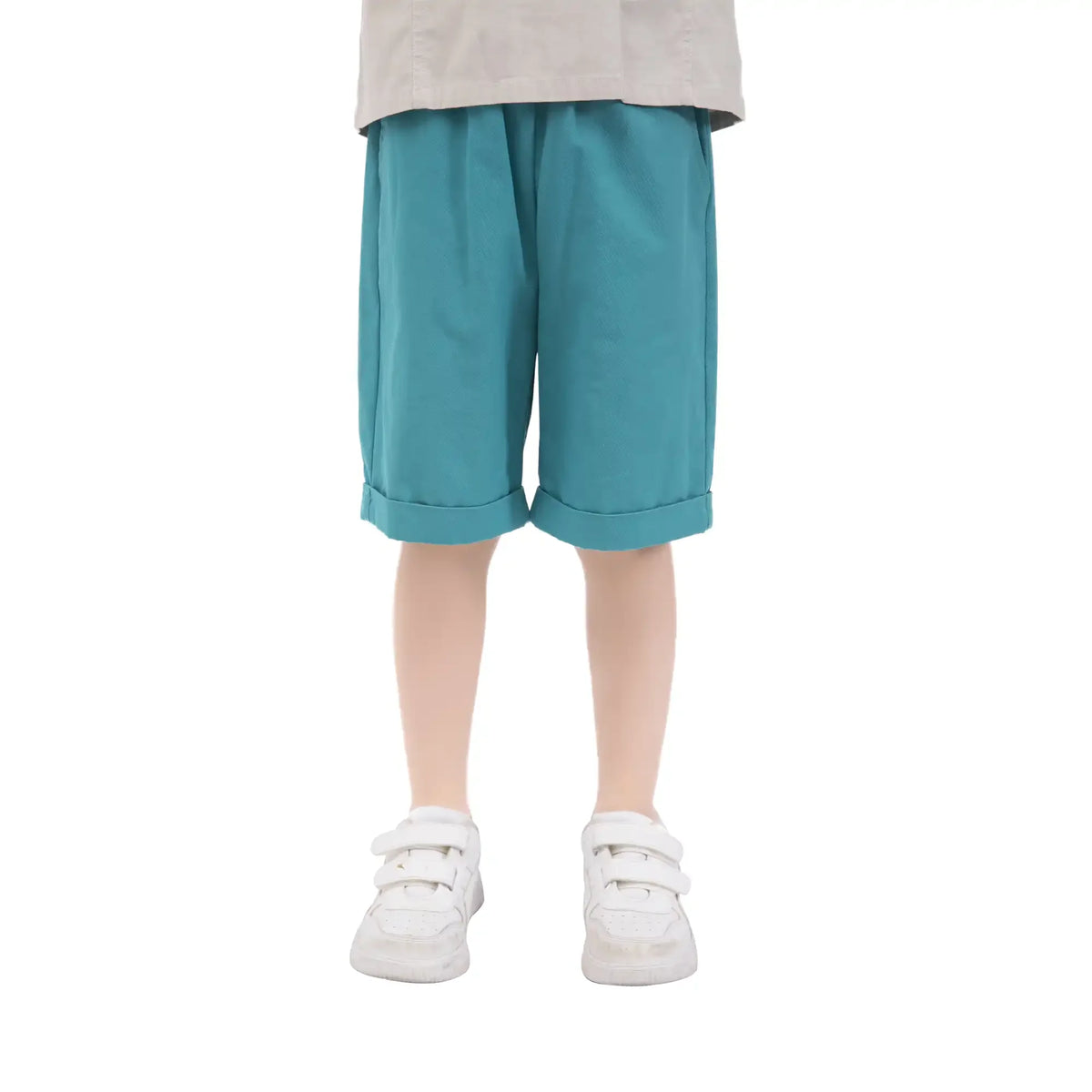 Baggy Casual Shorts For Boys 100 | 3Y Lake Blue 100 | 3Y,35,46,44.3,73 Image