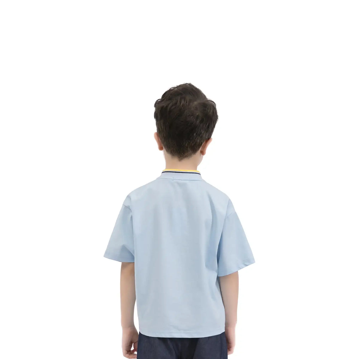 plain casual t shirt for boys image