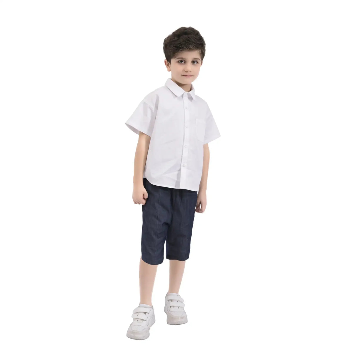 plain casual shirt for boys image