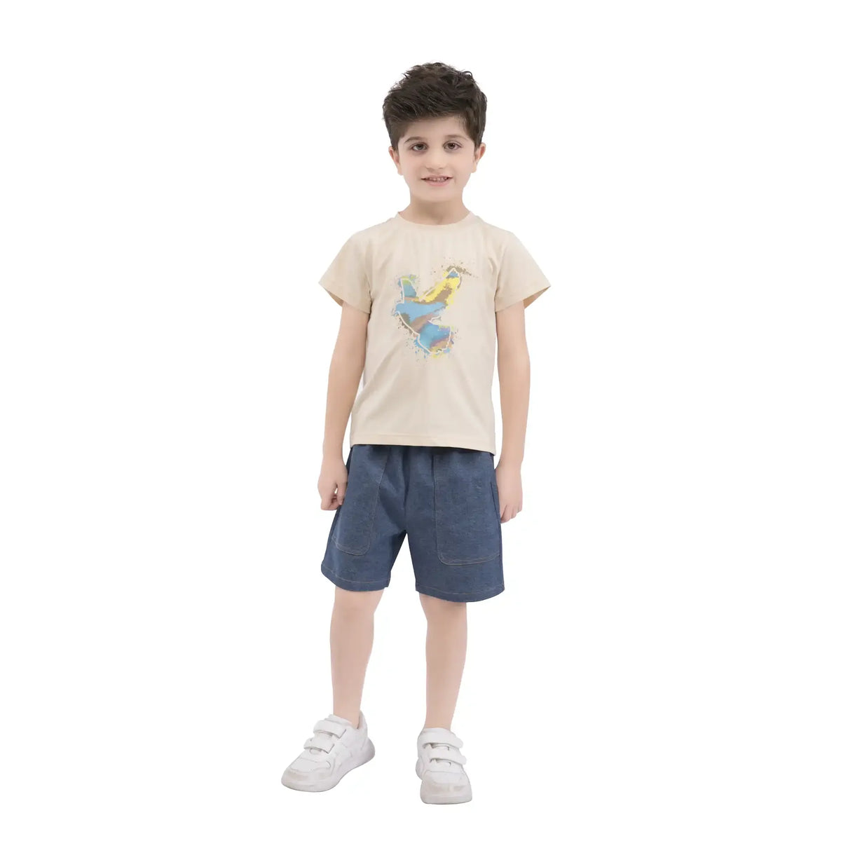 printed casual t shirt for boys image