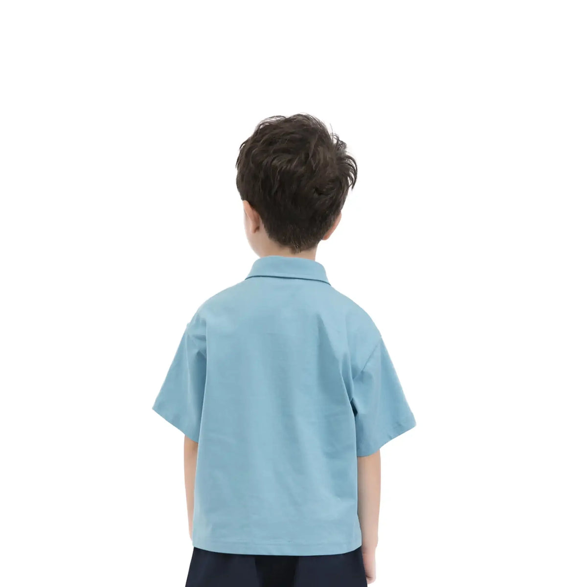 printed casual polo shirt for boys image