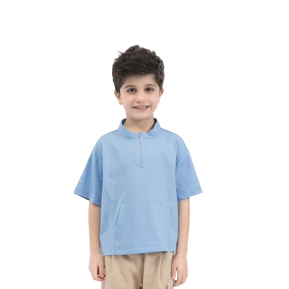 plain casual t shirt for boys image