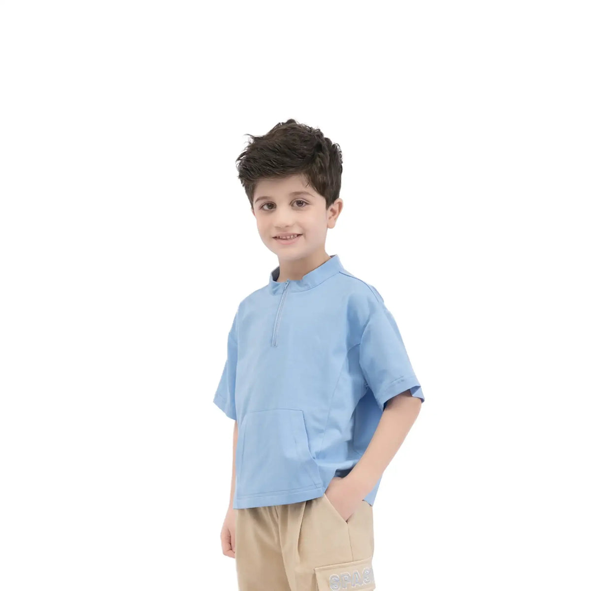 plain casual t shirt for boys image