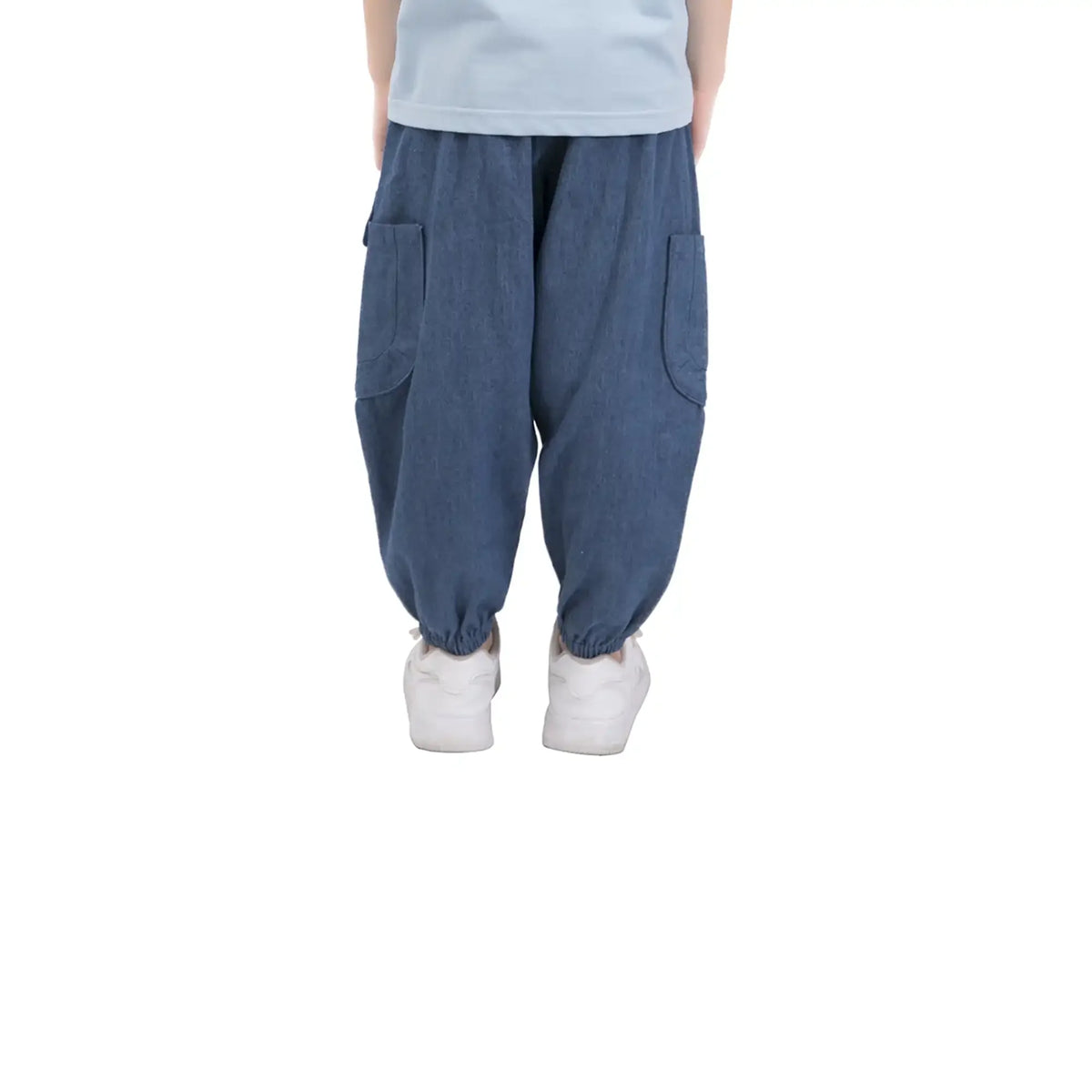 ankle tied casual pants for boys image