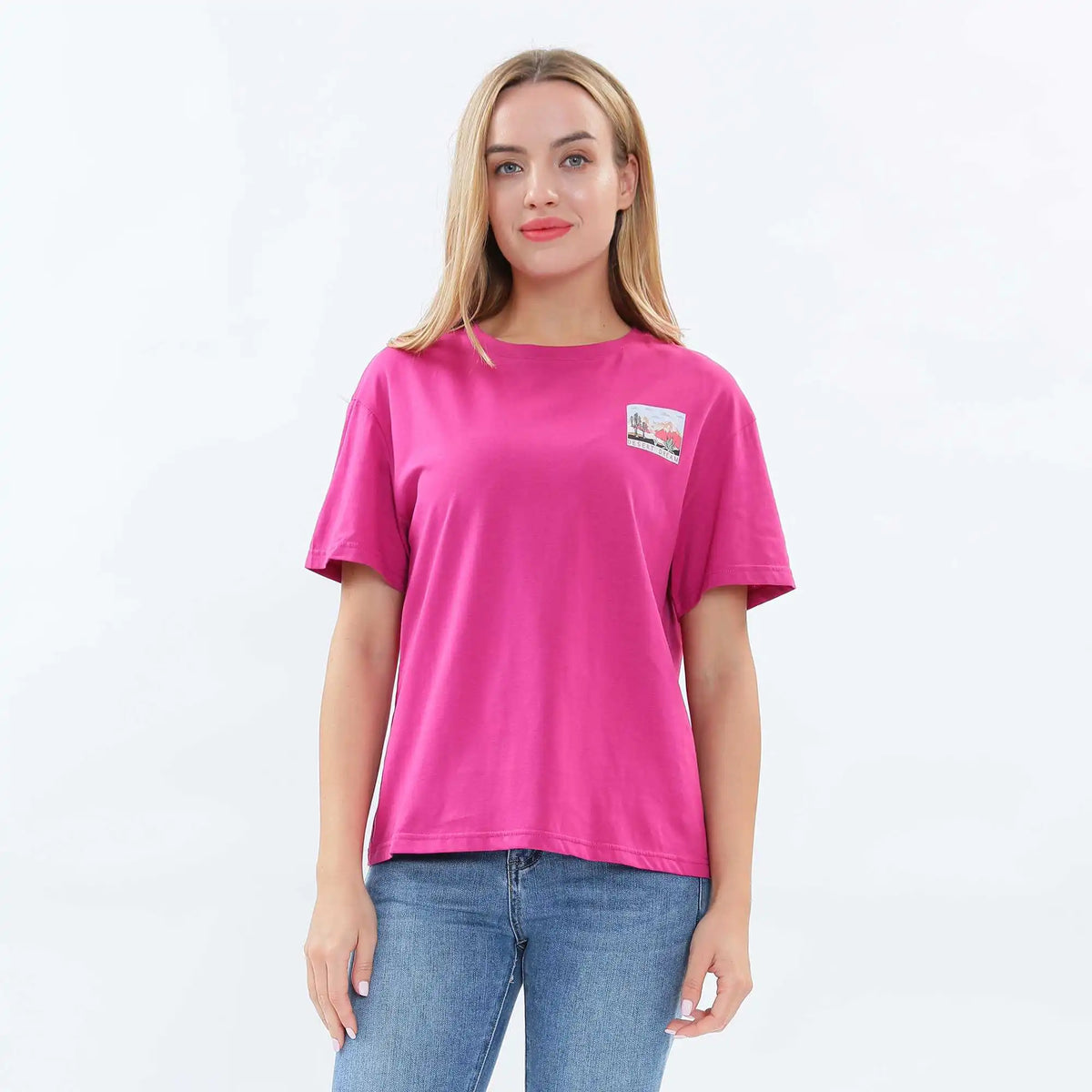 Printed Fashion T.Shirt For Women S Rose S,60,101,18.5, Image