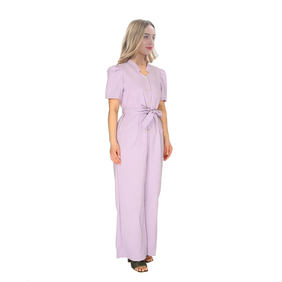 Plain Fashion Jumpsuit For Women 26 Purple Image