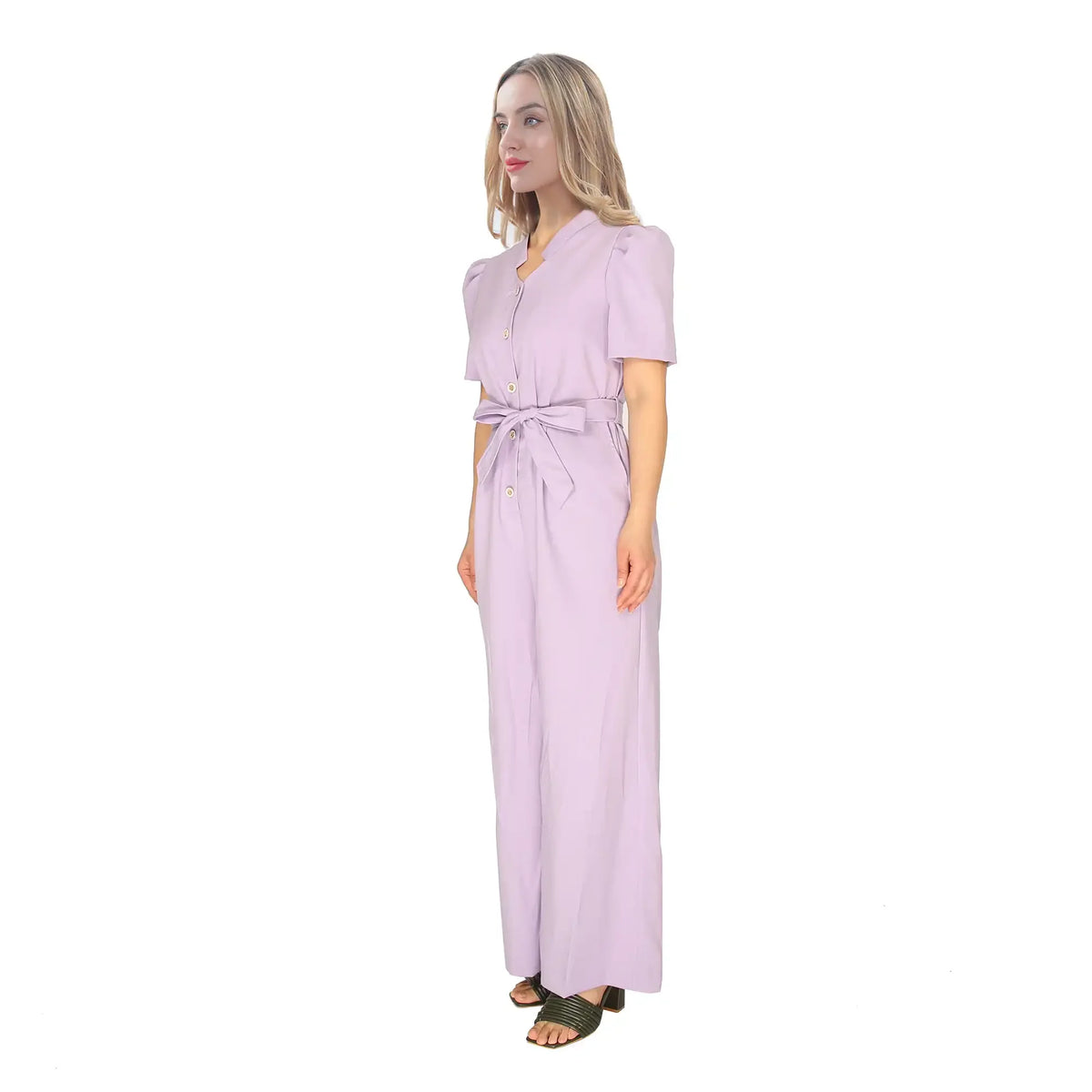 Plain Fashion Jumpsuit For Women 27 Purple Image