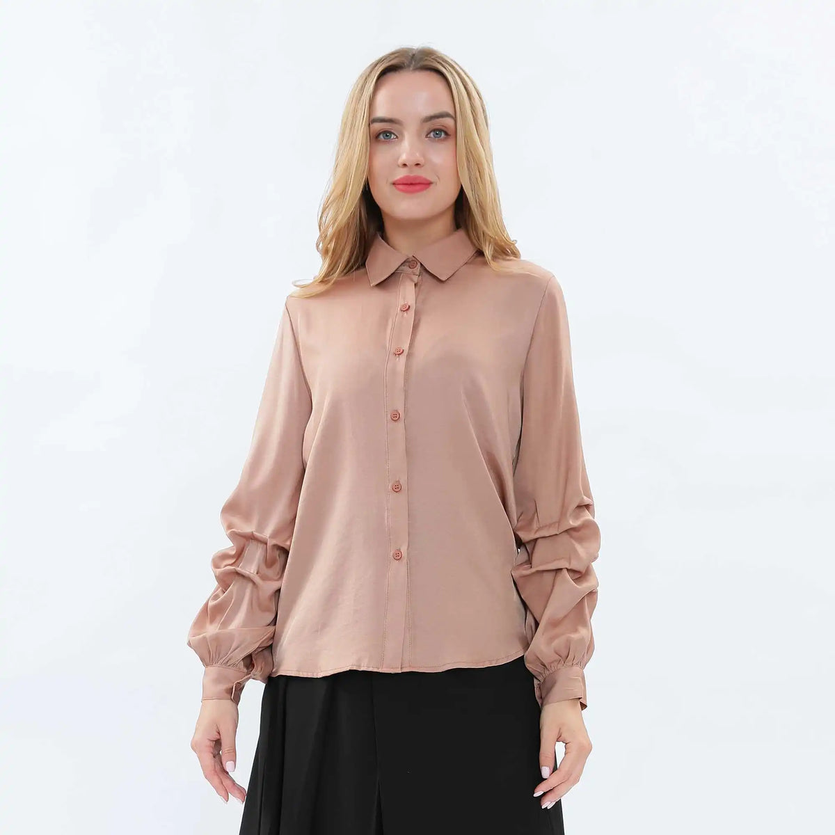 plain fashion shirt for women image