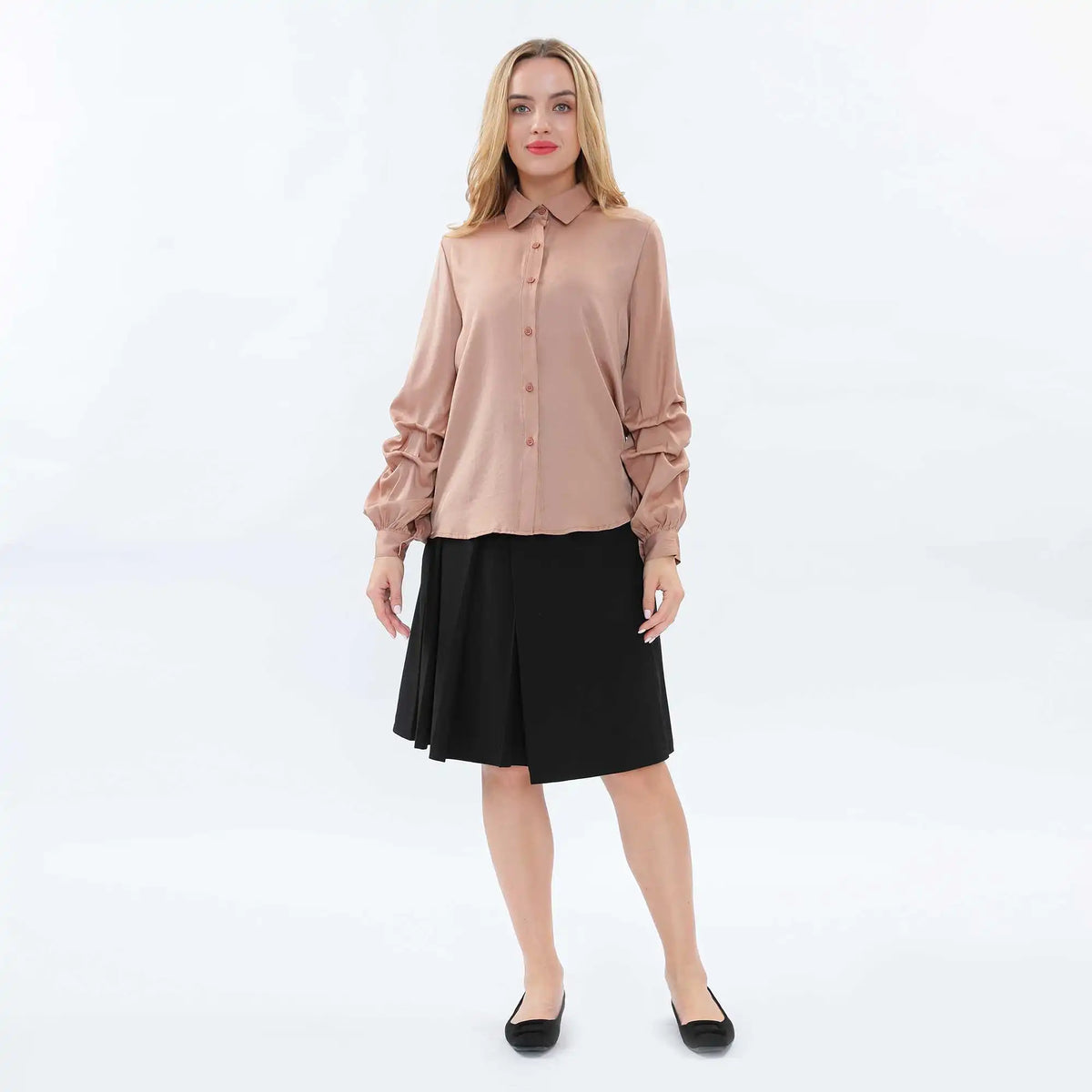 plain fashion shirt for women image