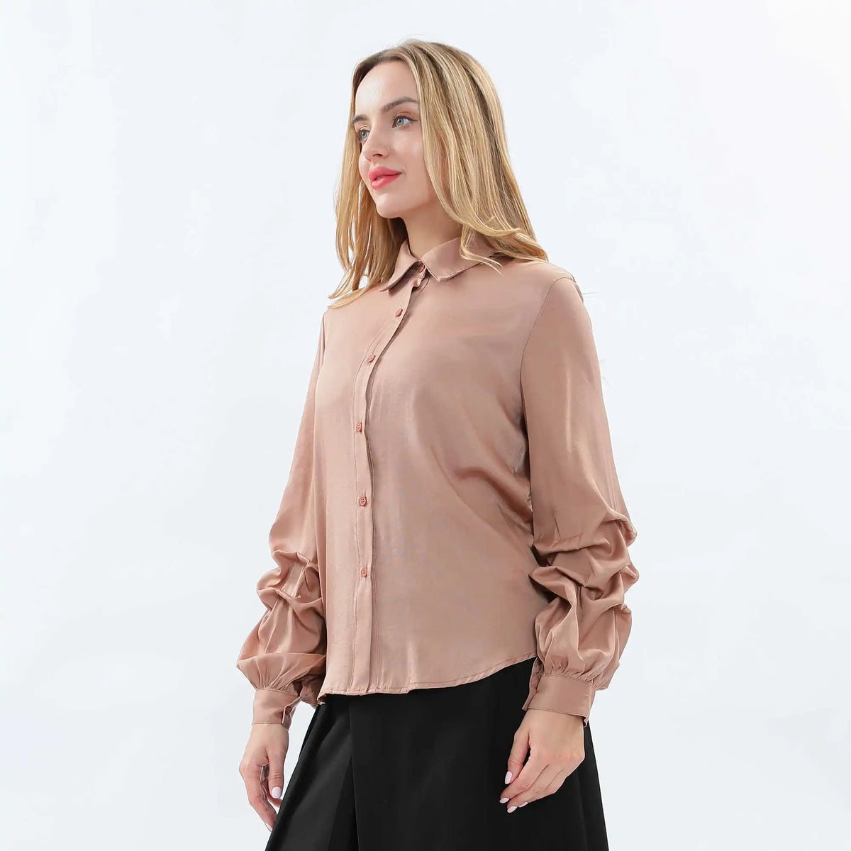 plain fashion shirt for women image