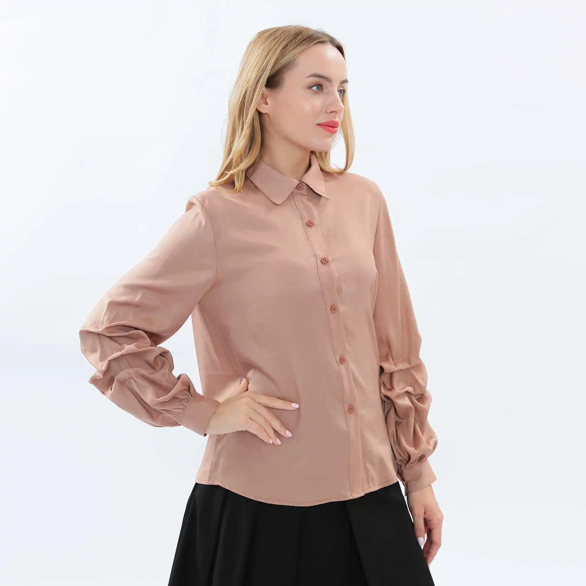 plain fashion shirt for women image