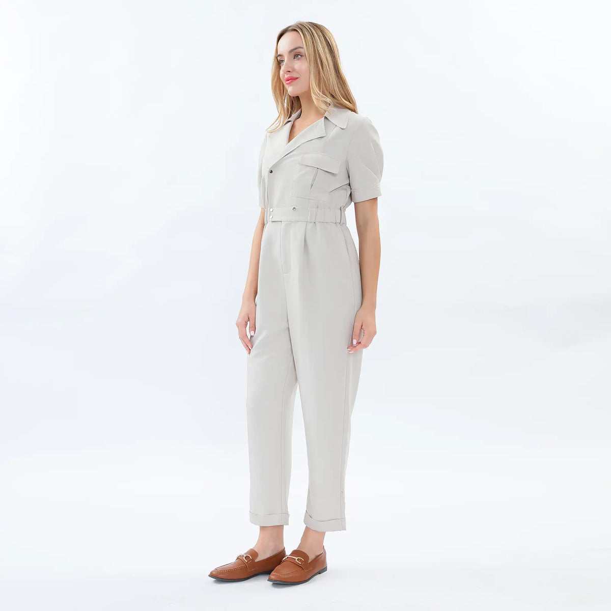 Plain Fashion Jumpsuit For Women