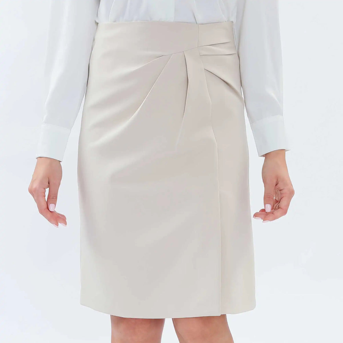 Straight-Leg Fashion Skirt For Women M Beige M,60.5,70,,92 Image