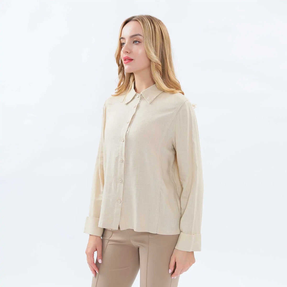 plain fashion shirt for women image