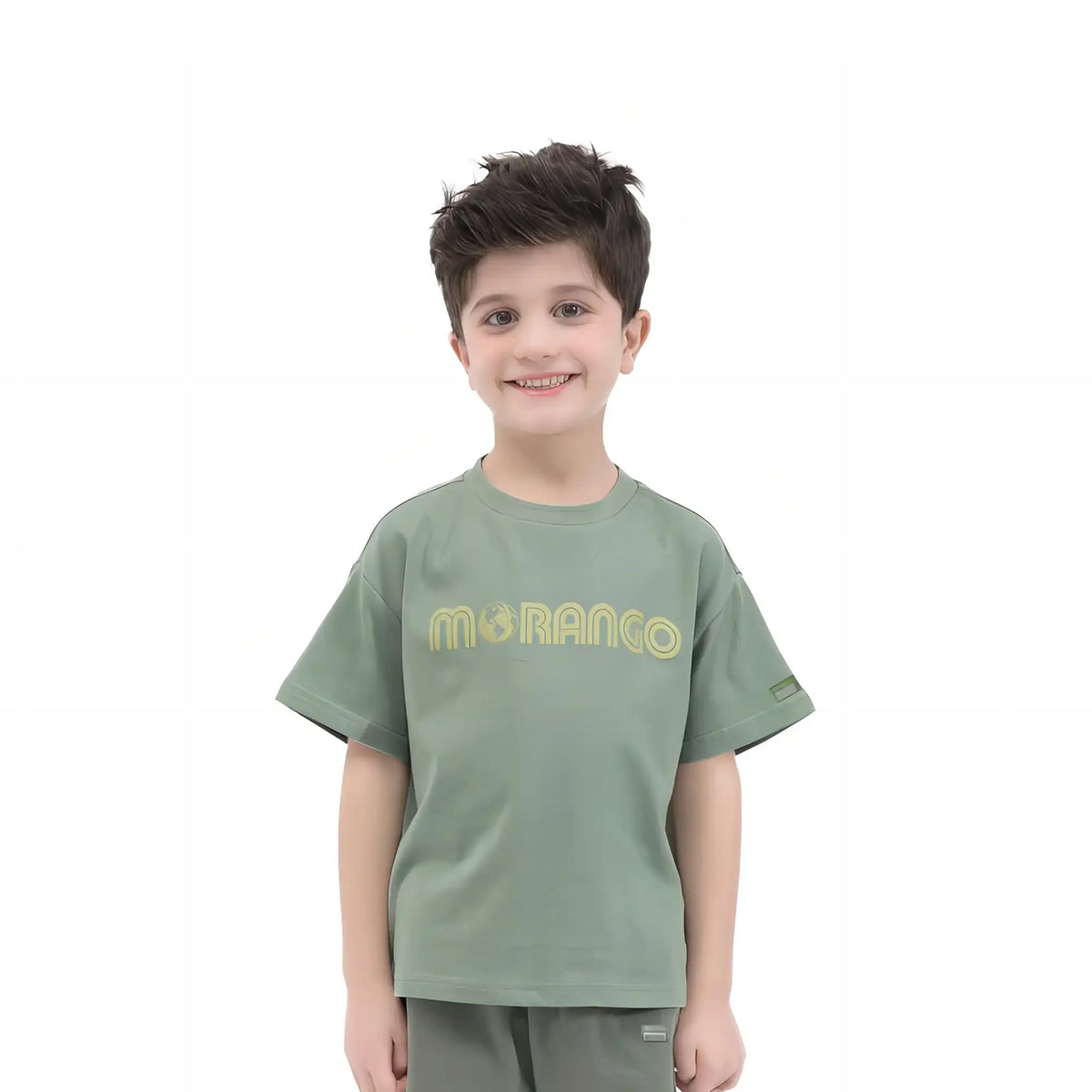 printed basic t shirt for boys image