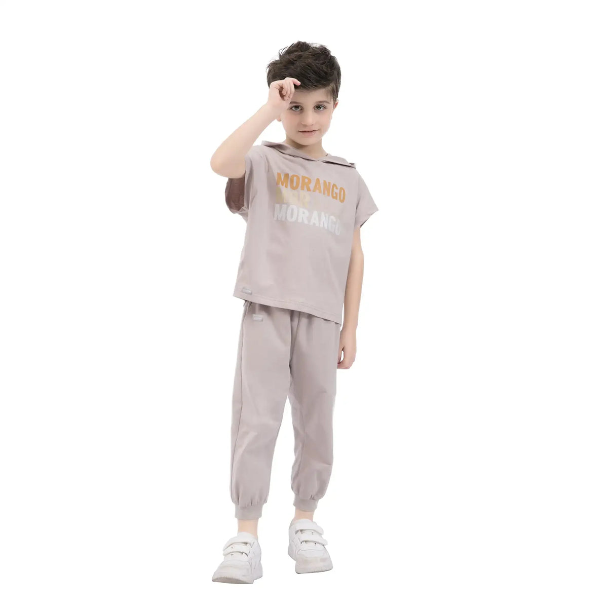 ankle tied basic pants for boys image