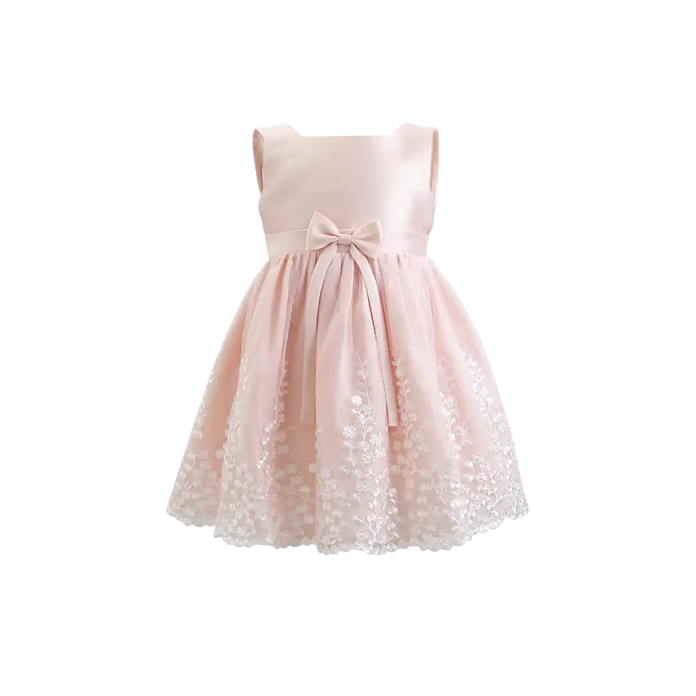 Embroidery Elegant Party Dress For Girls