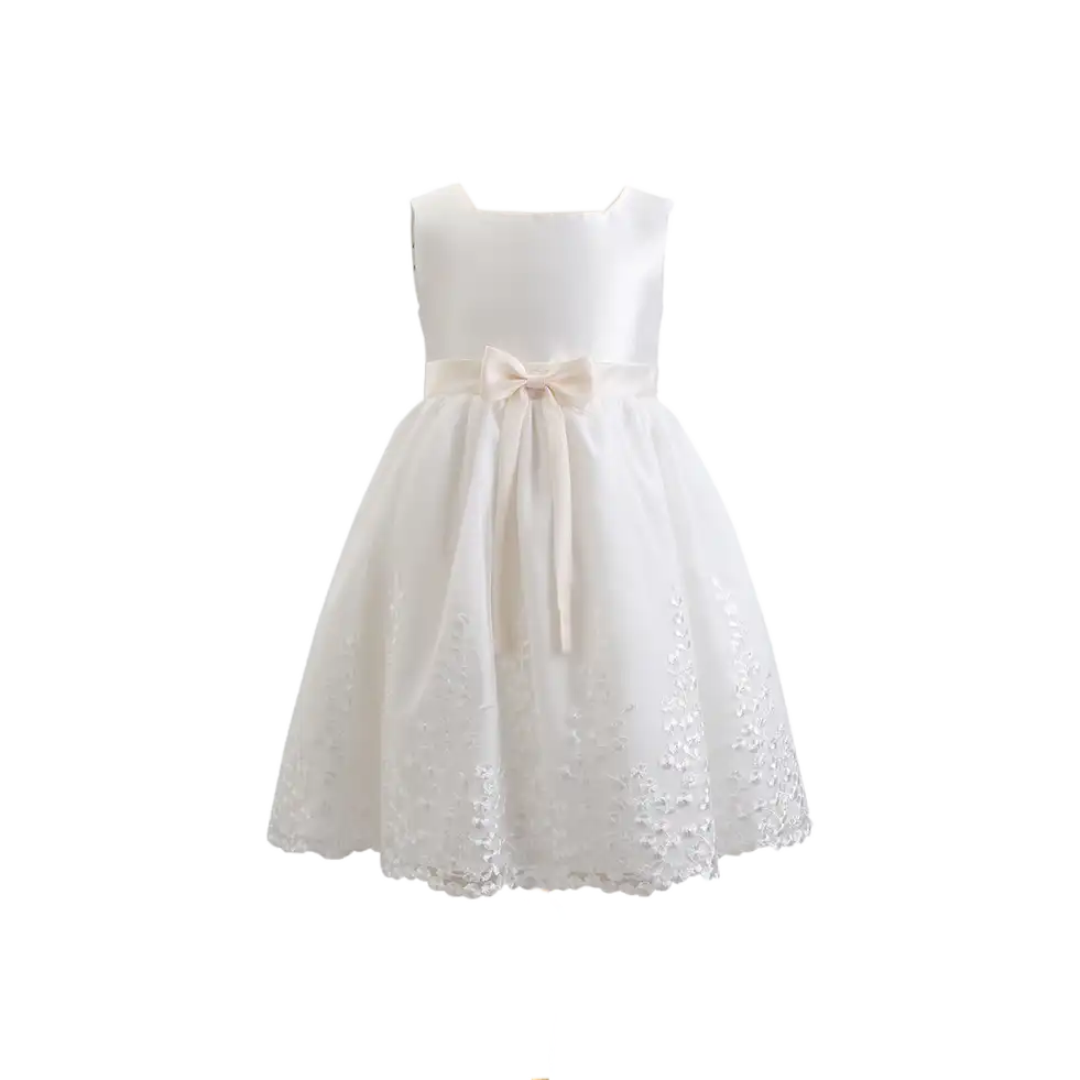 Embroidery Elegant Party Dress For Girls