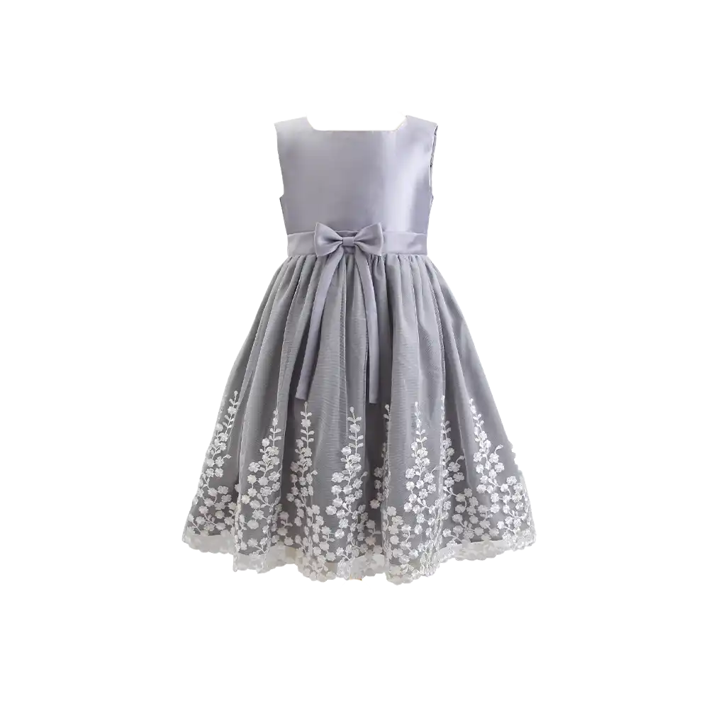 Embroidery Elegant Party Dress For Girls