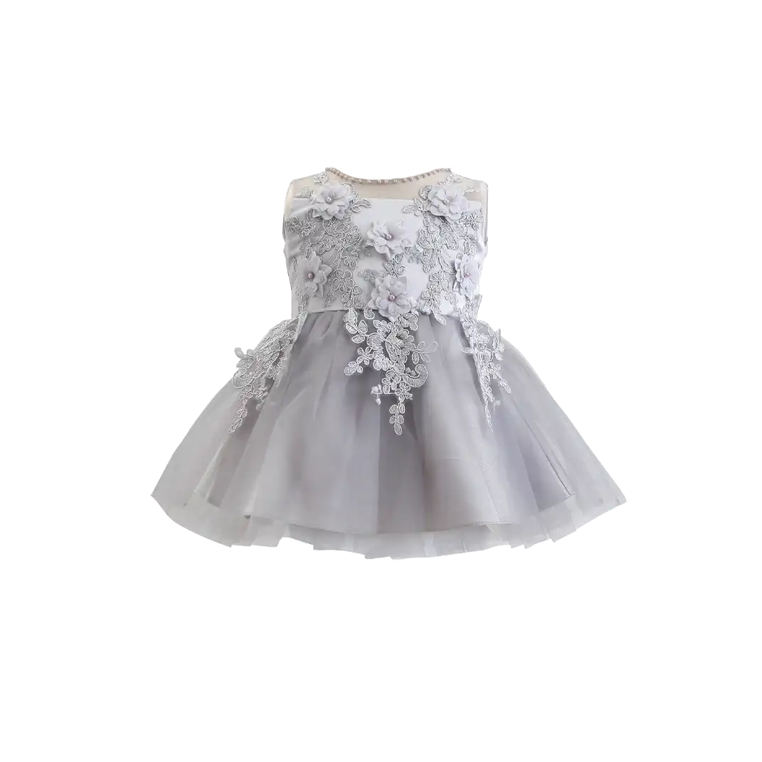 Embroidery Elegant Party Dress For Girls