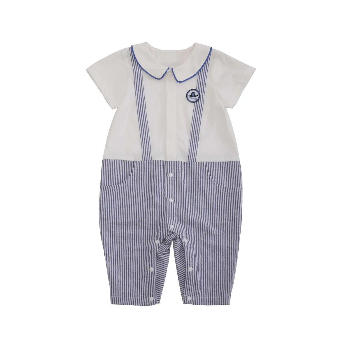 Stripped Casual Romper For Baby Boy