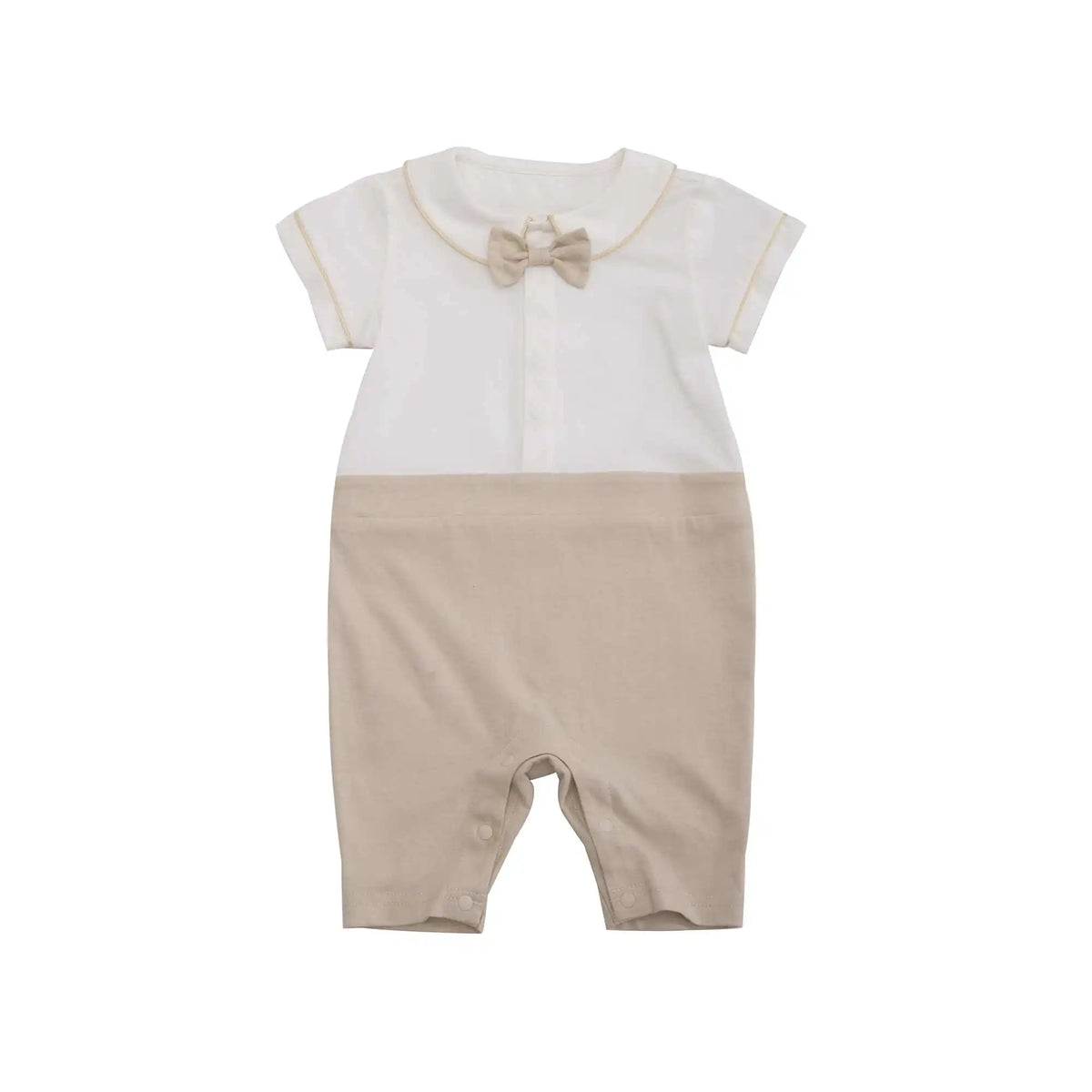 Color-Blocked Casual Romper For Baby Boy