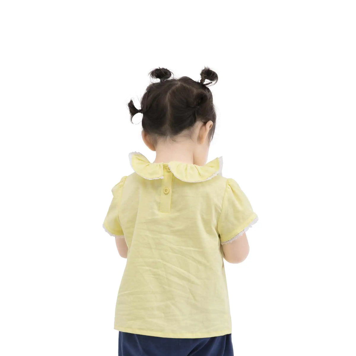 Lace Casual Blouse For Baby Girl 73 | 9-12M Yellow 73 | 9-12M,34,57,9, Image