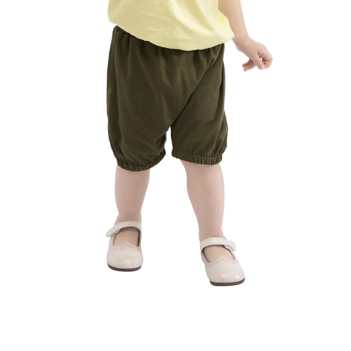 Ankle-tied Casual Shorts For Baby Girl 66 | 6-9M Army Green 66 | 6-9M,25.5,,,40 Image