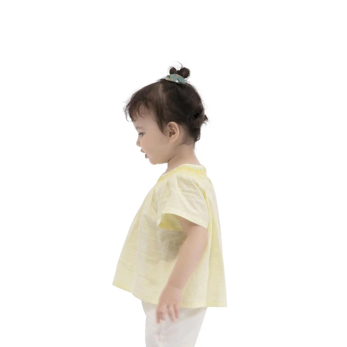 Quilting Casual Blouse For Baby Girl 80 | 12-18M Light Yellow 80 | 12-18M,35.5,59,15.5, Image