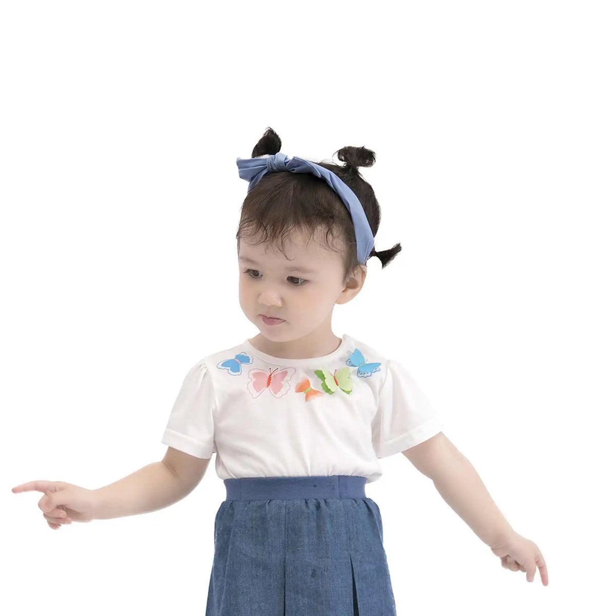 Printed Casual T.Shirt For Baby Girl 66 | 6-9M White 66 | 6-9M,32.5,51,9.5, Image