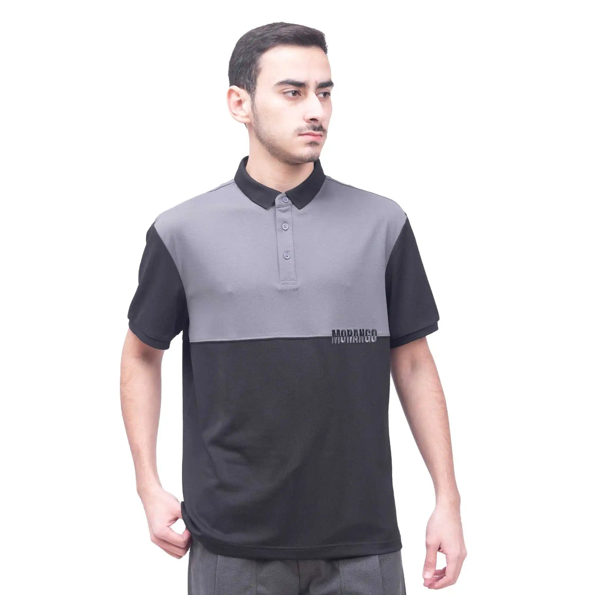 Color-Blocked Casual Polo Shirt For Men