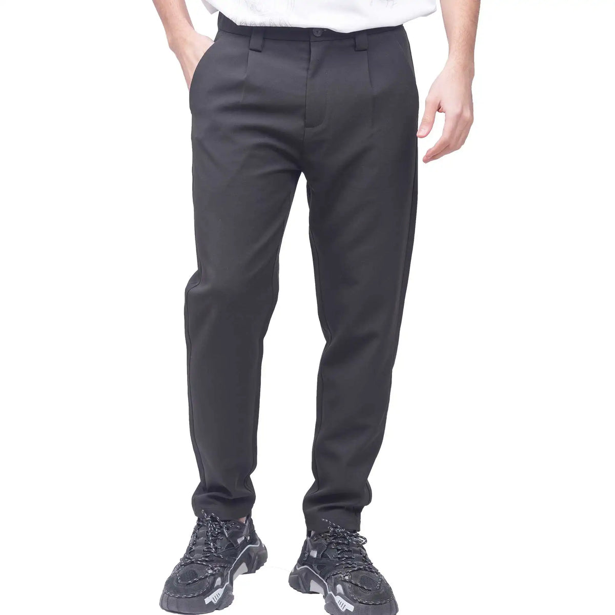 Ordinary Casual Pants For Men 28 Black 28,97,70,55.5,94 Image