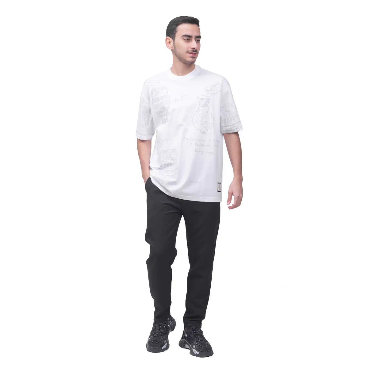 Ordinary Casual Pants For Men 30 Black 30,98,75,58,99 Image