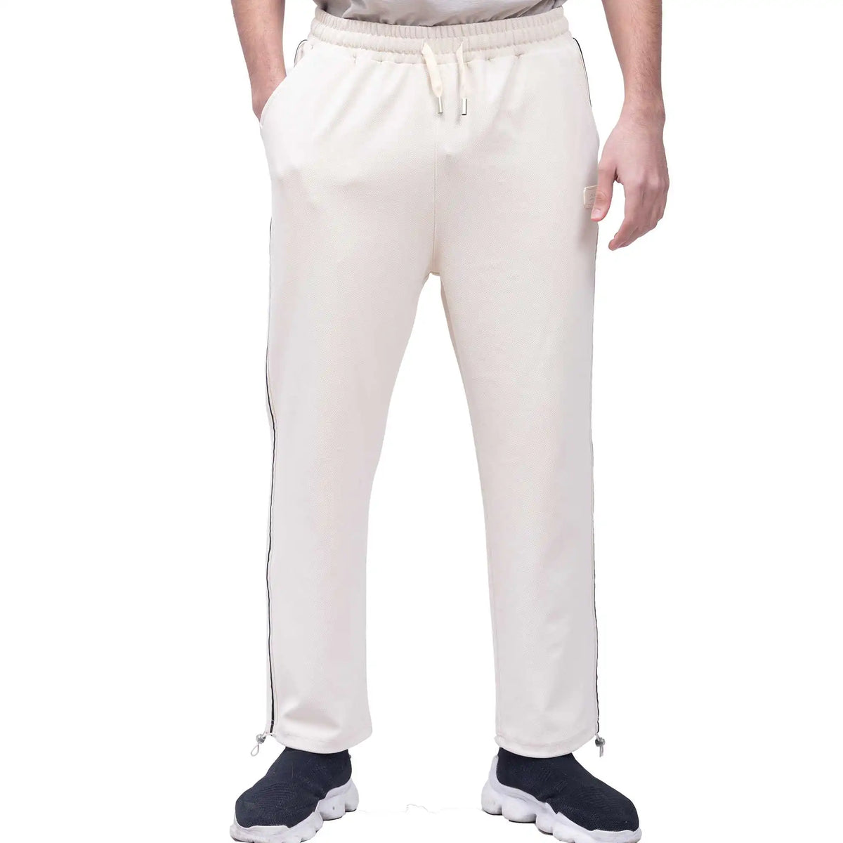 Ankle-Tied Casual Pants For Men 40 Black Image