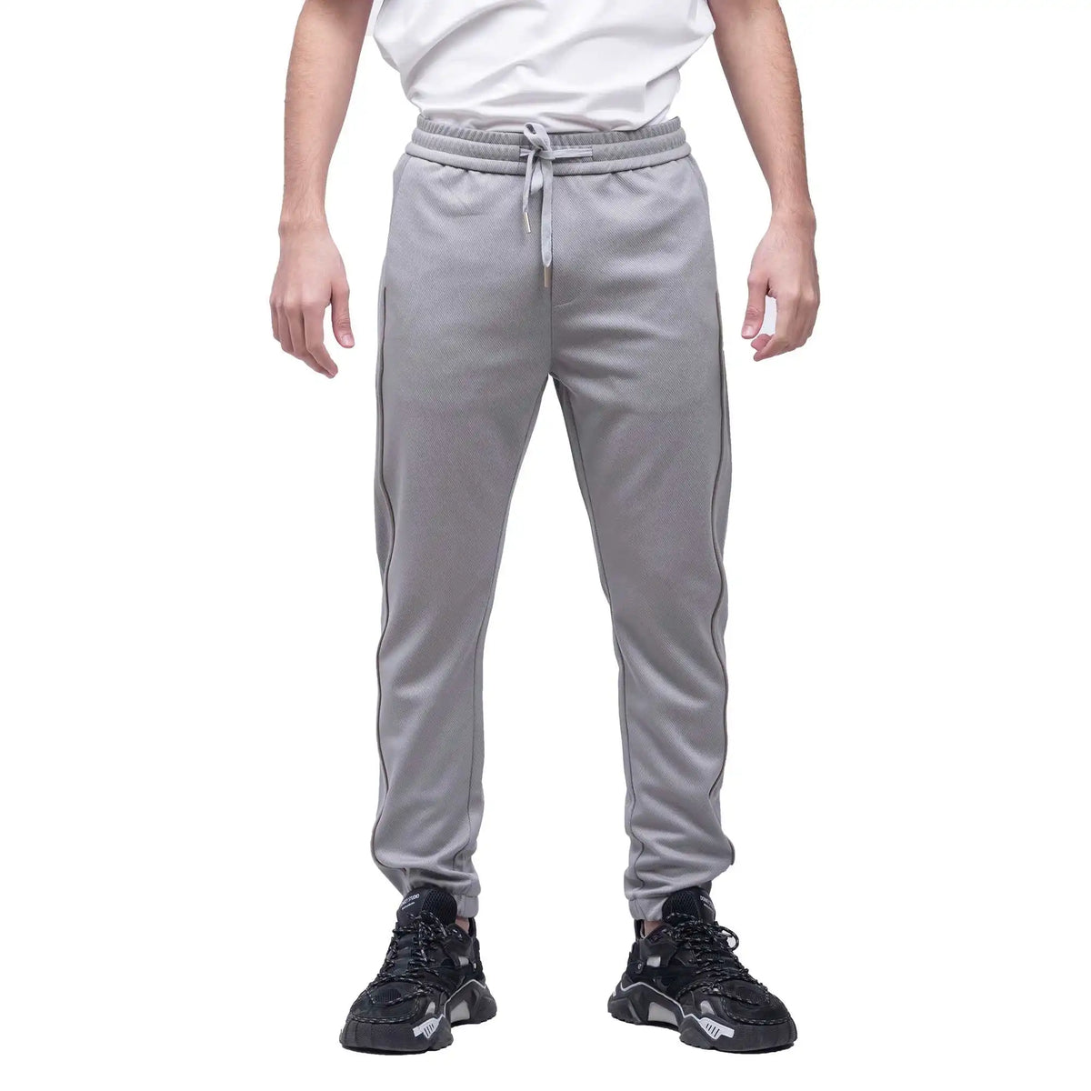 ankle tied casual pants for men image